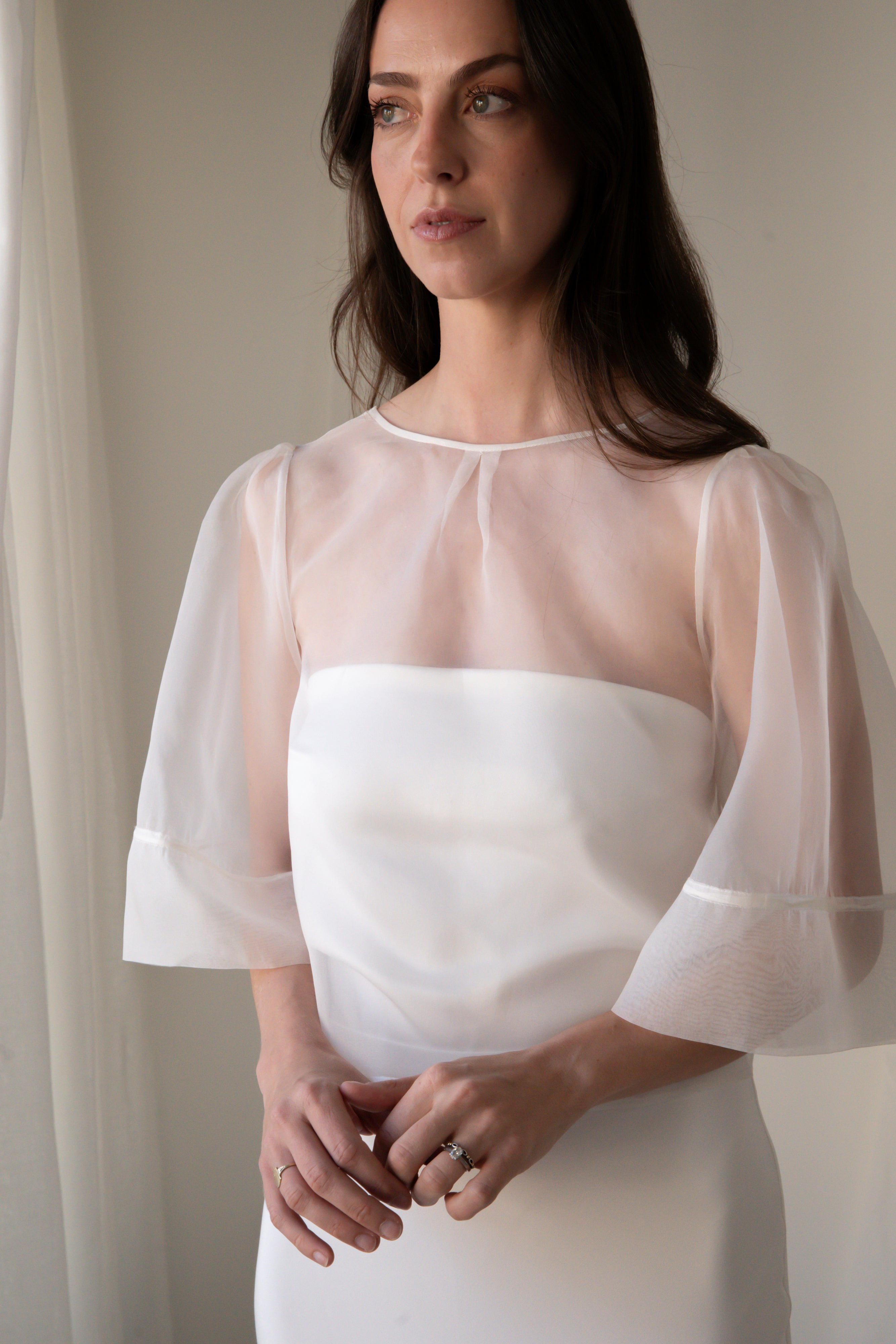 ORGANZA YOKO BLOUSE - SHORT SLEEVE