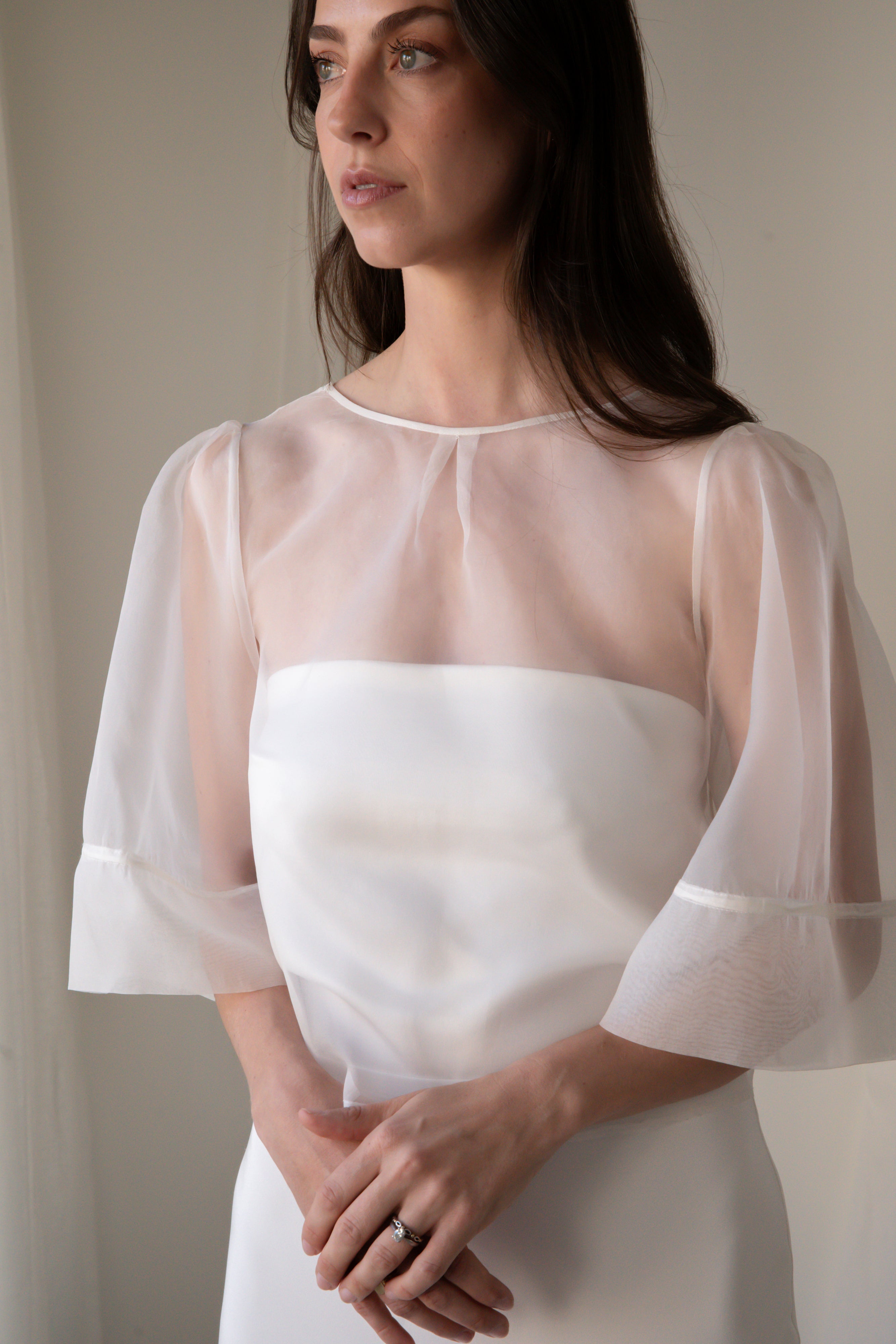 ORGANZA YOKO BLOUSE - SHORT SLEEVE