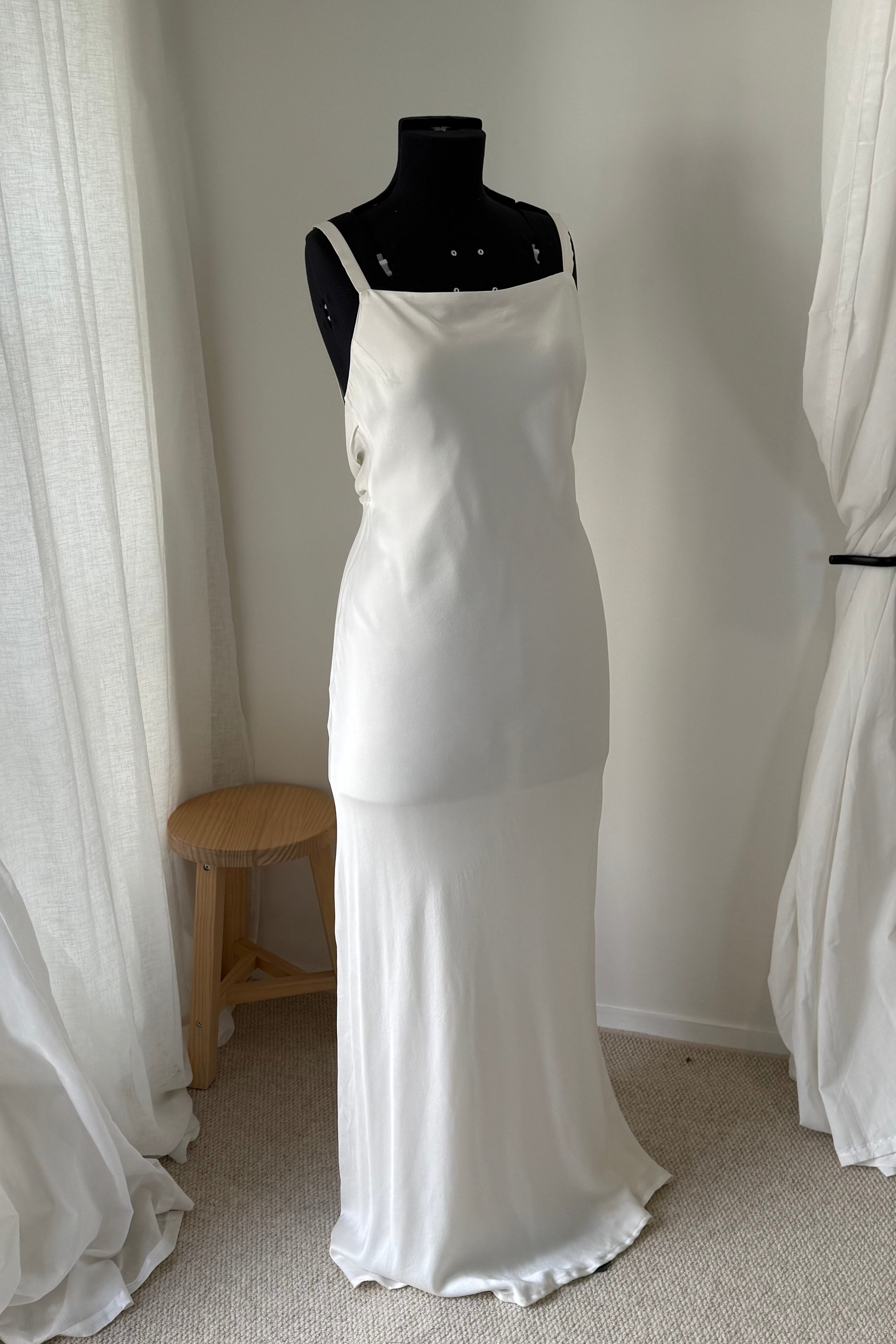 Bias Cowl Back Dress - Development Sample