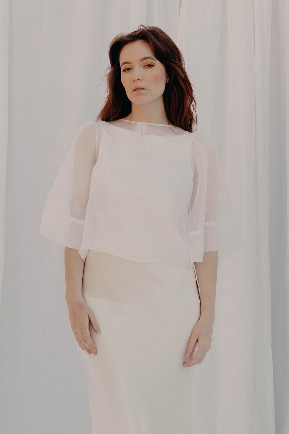 ORGANZA YOKO BLOUSE - SHORT SLEEVE