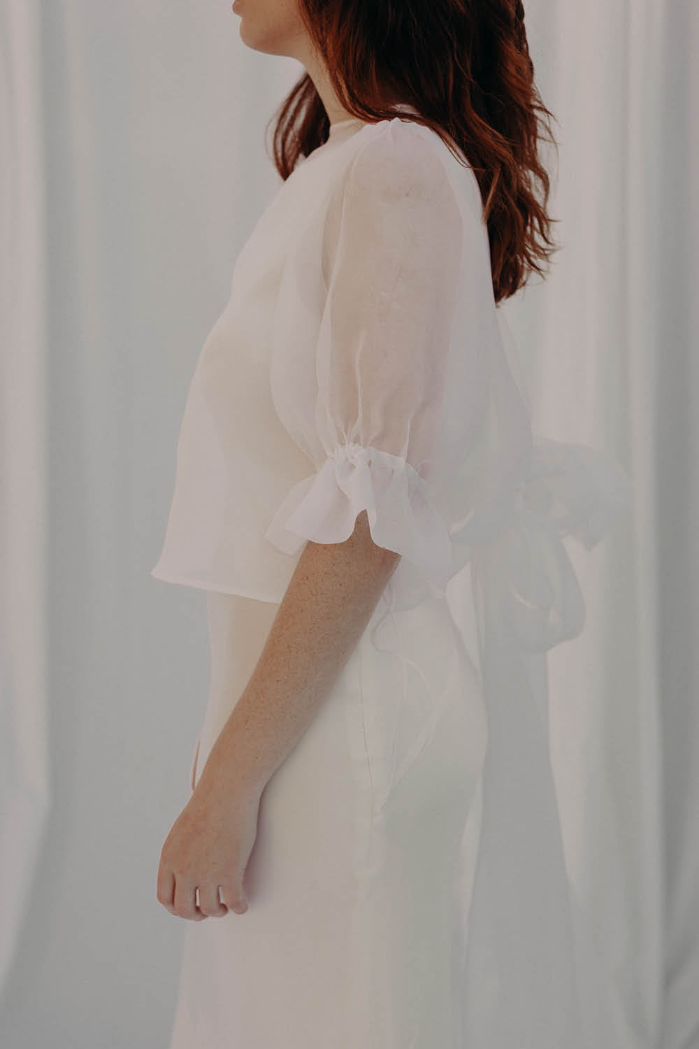 ORGANZA YOKO BLOUSE - SHORT SLEEVE
