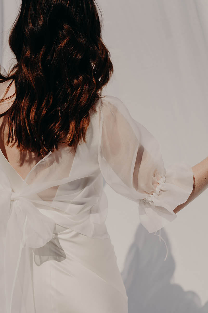 ORGANZA YOKO BLOUSE - SHORT SLEEVE